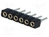 Conector 6 pini, seria {{Serie conector}}, pas pini 2mm, CONNFLY - DS1002-02-1*6BT1F6