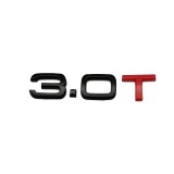 Emblema 3.0T pentru Audi, Negru cu rosu