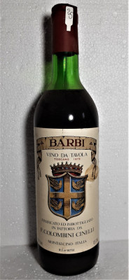 25 - Vin ROSSO DI MONTALCINO, BARBI, cl 72 gr 13,5 recoltare 1979 foto