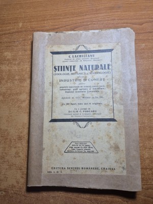 manual - stiinte naturale - zoologie,botanica si minerologie - din anul 1927 foto