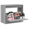 Pantofar, gri sonoma, 80x42x69 cm, lemn prelucrat