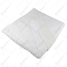 Fata de masa traditionala din bumbac, ovala, 300&times;160 CM, Alb