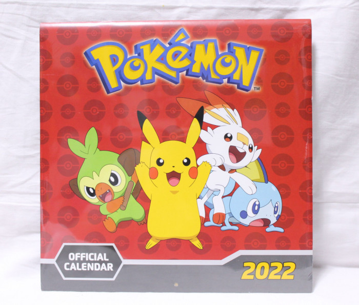 Calendar Pokemon Oficial 2022 - sigilat