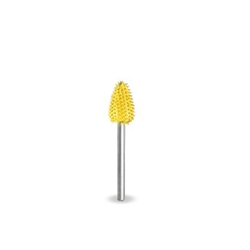 Biax sculptura lemn SABURR Flacără diametru 9,5 mm biax 2,4mm, Granulatie Saburr FINA - GALBENA foto