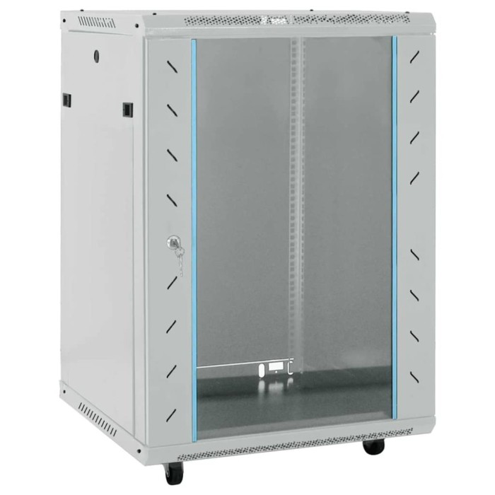 vidaXL Dulap de rețea cu depozitare Gri 60 x 60 x 80 cm Oțel 42017660