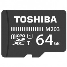Card de memorie Toshiba MicroSDXC M203 64GB CLASS 10 UHS I U3 100MB/s cu adaptor SD foto