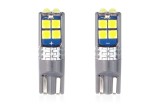 Set becuri auto cu LED CANBUS T10 W5W 10 SMD Alb 12/24V AVX-AM02447