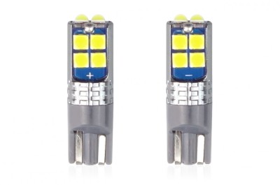 Set becuri auto cu LED CANBUS T10 W5W 10 SMD Alb 12/24V AVX-AM02447 foto