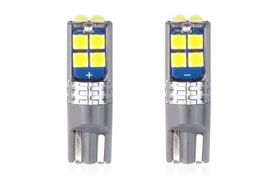 Set becuri auto cu LED CANBUS T10 W5W 10 SMD Alb 12/24V AVX-AM02447 foto