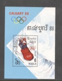 Kampuchea 1988 Olympic Winter Games Mi.B156 used TA.145, Stampilat