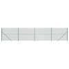 Gard plasa de sarma cu bordura, verde, 1,4x10 m