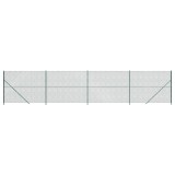 Cumpara ieftin Gard plasa de sarma cu bordura, verde, 1,4x10 m