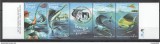 TONGA 2001-Pesti-TONGA FISHING MARINE LIFE FAUNA -Streif cu patru timbre MNH