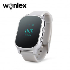 Ceas Smartwatch Pentru Copii Wonlex GW700-T58 cu Functie Telefon, Localizare GPS - Argintiu, Cartela SIM Cadou foto