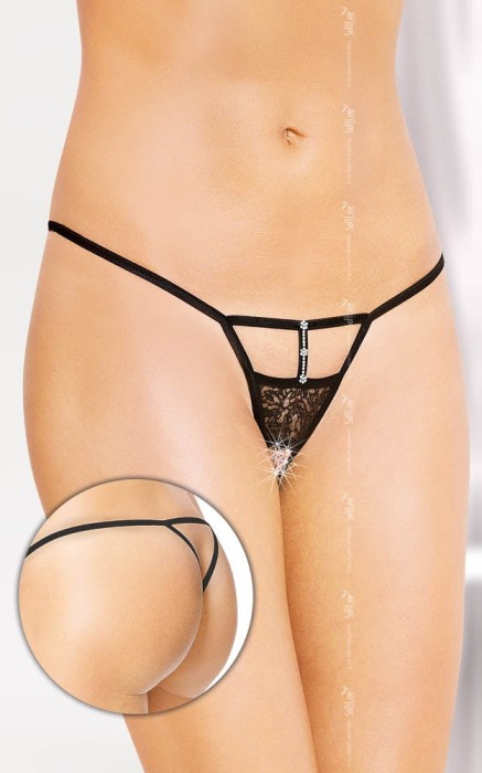 Triunghiul Magic - Lenjerie sexy G-String, negru, S/L