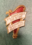 Insigna filarmonica Banatul aniversara 10 ani 1957