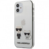 Husa Plastic - TPU Karl Lagerfeld pentru Apple iPhone 12 mini, Karl &amp;Choupette, Transparenta KLHCP12SCKTR