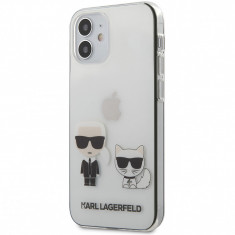 Husa Plastic - TPU Karl Lagerfeld pentru Apple iPhone 12 Pro Max, Karl &Choupette, Transparenta KLHCP12LCKTR
