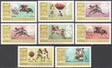 Ajman 1967 - Jocurile Olimpice Mexic, sport, serie dantelata neuzata