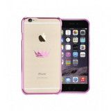 Husa Capac Astrum CROWN Apple iPhone 6/6s Plus Pink Swarovski, iPhone 6 Plus, Plastic, Carcasa