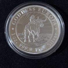 Chad 2023 - 1 OZ - 5000 franci CFA - Goddess Europe – Moneda de argint