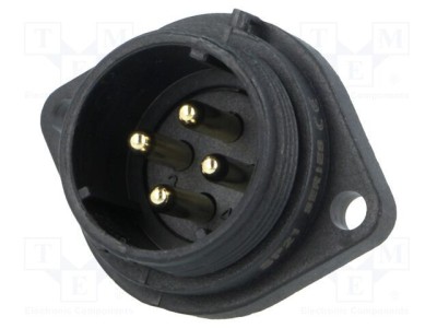 Soclu SP21 WEIPU tată PIN 4 IP68 10A terminal cu şurub 500V 1,5mm2 foto