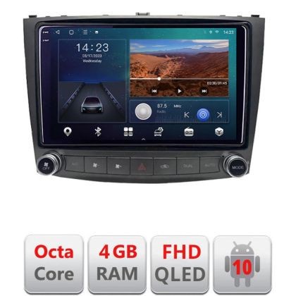 Navigatie Lexus IS 2005-2011 B- IS Android Ecran QLED octa core 4+64 carplay android auto kit-IS+EDT-E310V3 CarStore Technology