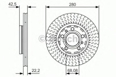 Disc frana VW PHAETON (3D) (2002 - 2016) BOSCH 0 986 479 C89 foto