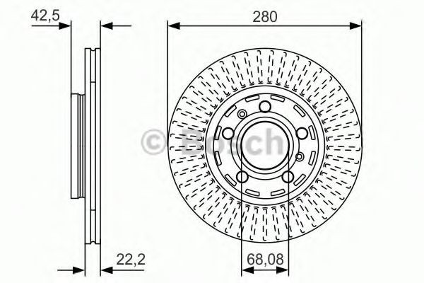 Disc frana VW PHAETON (3D) (2002 - 2016) BOSCH 0 986 479 C89