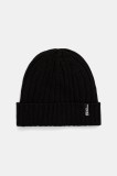 Jack Wolfskin pălărie din amestec de l&acirc;nă RIB KNIT culoarea negru, 1907122