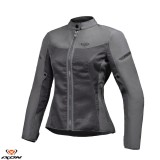 Geaca (jacheta) femei pentru scuter - motocicleta Racing/Roadster Ixon vara model Fresh LS culoare: gri Gri XS