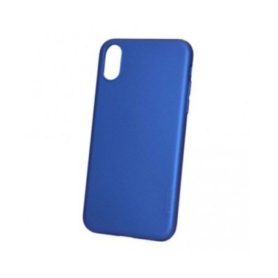 Husa silicon pentru IPhone Xs Max - Albastru foto