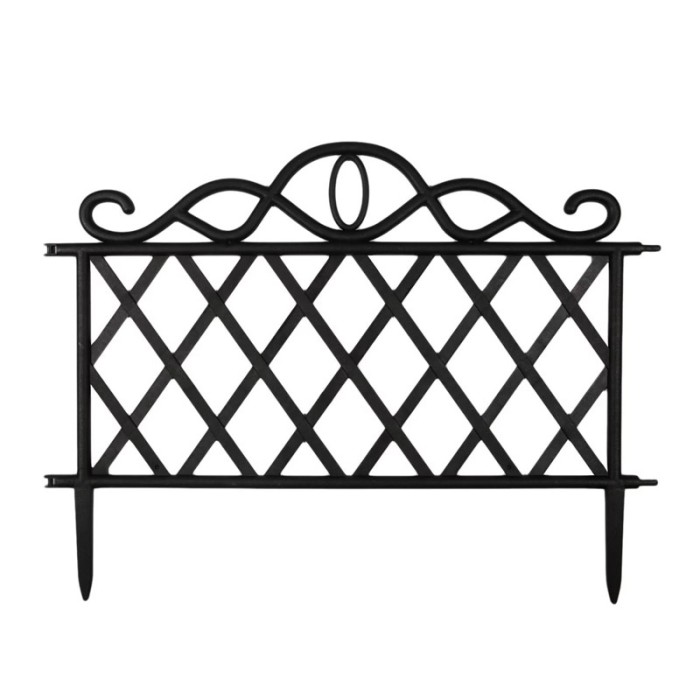 Gardulet din plastic Green Garden, lungime 570 cm, Negru