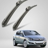 Cumpara ieftin Stergatoare TeamCar Flat pentru Opel Astra H (2004-2010) - Set fata 550mm+450mm Side Pin