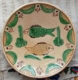 Iacinschi pești farfurie din ceramică smălțuită Kuty