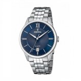 Festina 20425/2 , Ceas Barbatesc 42mm cu Baterie cu Brățară Metalică Argintie
