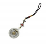 Amuleta feng shui 2022 zodiac cu cele 8 simboluri norocoase si dubla dorja pentru protectie si bunastare, Stonemania Bijou