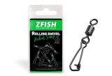 ZFISH Rolling Swivel &amp;amp; Hooked Snap 6 / 27 kg