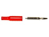Mufă Banană 4mm 15A Roșie Nichelată