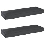 vidaXL Set de perne pentru palet 2 pcs Negru 120 x 40 x 8 cm 42001702