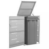 Cumpara ieftin Magazie pentru pubelă unică, 69x77,5x112,5 cm, oțel inoxidabil