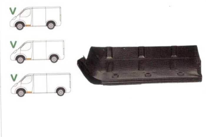 Treapta usa Mercedes 207-410 1977-1995 Model Scurt/Mijlociu/Lung , partea Fata Stanga, Mic,