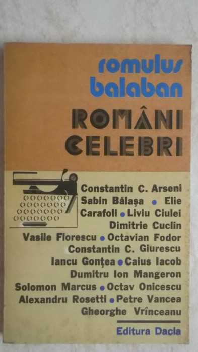 Romulus Balaban - Romani celebri, 1979