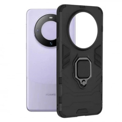 Husa Huawei Mate 60 Antisoc cu Inel Negru Techsuit SS foto