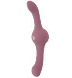 Stimulator Turbo Shaker Double Lover, Silicon, USB, Mov, 30 cm