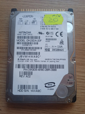 Hdd laptop IDE 20-30-40 GB - 3 bucati defecte foto