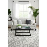Covor Model Sofia 41009-1166, Marime 120 x 200 cm, Gri, Inaltime Fir 10 mm, Antialergic, Polipropilena, Living, Dormitor, Sufragerie, Birou