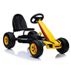 Kart cu pedale Go Kart Fever Yellow foto