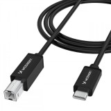 Cablu Imprimanta WZK WKDDY2S, USB-C - USB-B, 2m, Negru