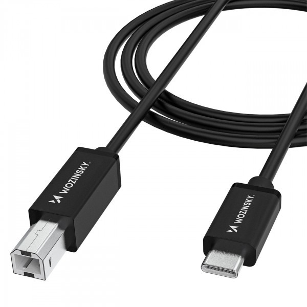 Cablu Imprimanta WZK WKDDY2S, USB-C - USB-B, 2m, Negru